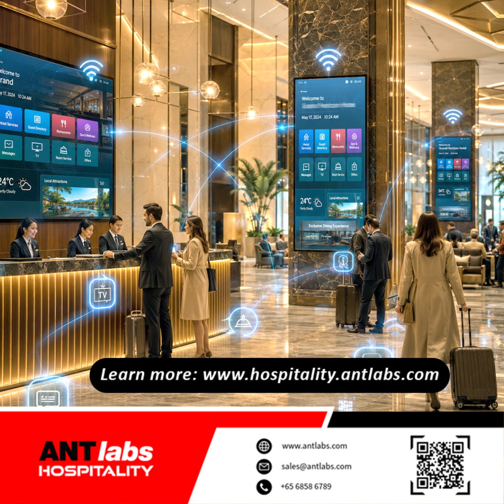 IPTV Hotel Systems in Hotel Lobby